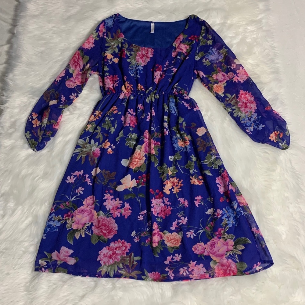 Pink Blush Floral Maternity Dress Size Small🌸🌺